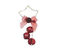 FLXHSA Christmas Craft Bells Christmas Jingle Bells Metal Decorative Bells Tree Ornaments For Wreath Festival Crafts Festival Decorations(19.5x5cm)