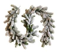 FLXHSA Christmas Wreath 180CM Seasonal Artificial Christmas Garland Pine Cypress Greenery Garland Holiday Outdoor Winter Hanging Decoration Fake Plant Wreath