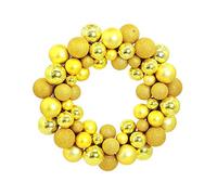 FLXHSA Christmas Wreath Garland Ornaments Glitter Xmas Tree Balls Decoration Holiday Party Front Door Hanging Decoration Silver Blue