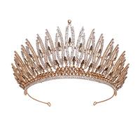 FLXHSA Crystal Wedding Crown Wedding Crown，Rhinestone Crystal Diadem Queen Crown，Princess Tiaras Bridal Hair Jewelry Party Hair Accessories Bride Headpieces