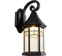 FLXHSA Lamp Retro Outdoor Lantern Outside Waterproof Wall Light Compatible with Patio Garden Villa Terrace Door Post Balcony External Fixture, Chandeliers