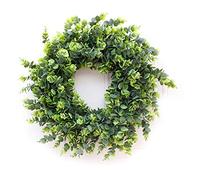 FLXHSA Large Size 18 "Eucalyptus Front Door Wreath, Handmade Wreath for Front Door Outdoor Home Wall Party Wedding Decor