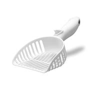 FLXKAODU Electric Cat Litter Scoop - Strong Vibrating Cordless Litter Scooper, Quiet & Efficient Cat Litter Shovel for Easy Cleaning (White)