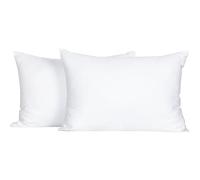 FLXXIE 2 Pack Small Cotton Down Alternative Pillows, Super Soft and Breathable Small Pillows for Sleeping, Travel, 13x18 Inches