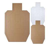 FLXzaszo Shooting Targets - Silhouette Tactical Cardboard Targets for Shooting Range Practice Competitions Self-Defense Training(20 Sheets