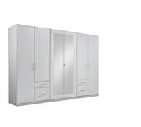 Fly 6 Door And 4 Drawer White Wardrobe - White