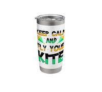 Fly A Kite Hobby Wind Kiteboard Funny Kite Flying Stainless Steel Insulated Tumbler