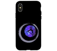 Fly Aerial Yoga, Hammock Silks, Zen Circle, Aerialist Galaxy Case for iPhone X/XS