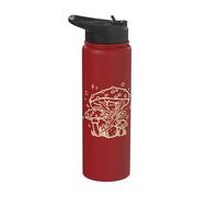 Fly Agaric Fairy Tale Faerie and Toadstool Mushroom Stainless Steel Insulated Water Bottle