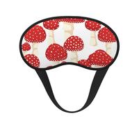 Fly Agaric Red Mushrooms, Full Eye Covers Light Blocking Eye Masks Blackout Sleep Eye Muffs