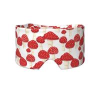 Fly Agaric Red Mushrooms Pattern, Full Eye Covers Light Blocking Eye Mask Sleep Eye and Ear Muffs