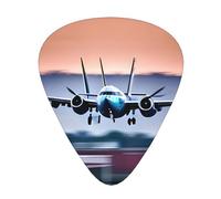 Fly Airplane print Celluloid Guitar Plectrums for Acoustic Guitar Bass,Guitar Picks with Organizer Box