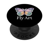 Fly Art Butterfly Nature Calm Serene Boho Peaceful PopSockets Adhesive PopGrip