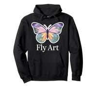 Fly Art Butterfly Nature Calm Serene Boho Peaceful Pullover Hoodie