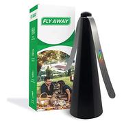 Fly Away - Outdoor Fly Repellent Fan, Outside or Inside Table use, Restaurant, Barbeque, Events, Deter Flies, Wasps, Bees, Other Moscas and Bugs Away, Battery Operated, Tabletop, Hanging Hook.