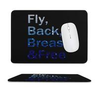 Fly Back Breast And Free Mouse Pad Waterproof Ultra-Thin Non-Slip Rubber Base Square Mouse Mat Gaming Mousepad 7.9"x9.4"