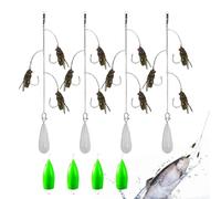 Fly Bait | Artificial Fly Baits with Hooks, Water and Salt Equipment with Long Launches for Lakes Rivers Torrents Montani Perch Tuna Pike