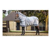 LeMieux Kudos Shower Pro Waterproof Fly Rug - Breathable Ripstop Fabric - AntiStatic - Full Neck - Grey - 6ft9ins