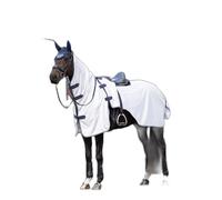 LeMieux Ride On Fly Rug - Detachable Neck - Saddle Cutout - Long Tail Flap - Grey - XLarge