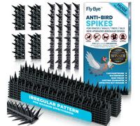 Fly-Bye Anti Bird Spikes - 12M Coverage With 5000 Spikes 2 Pack - Pigeon And Bird Deterrent For Walls Fences Roofs - Outdoor