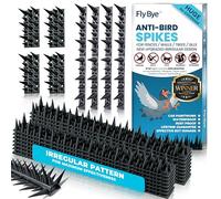 Fly-Bye Anti Bird Spikes - 6m Coverage with 2500+ Spikes - Pigeon and Bird Deterrent for Walls, Fences, Roofs - Irregular Design for Effective Cat and Bird Control Outdoors