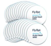 Fly-Bye Flea Trap Sticky Discs 24 Pack - Non Toxic Replacement Pads For Home Flea Traps - Safe Alternative To Flea Sprays