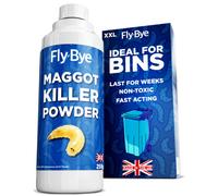 Fly-Bye Shard Maggot Killer Dust 250G - Diatomaceous Earth Formula - Maggot Killer For Wheelie Bins - Fast Acting Bin Treatment