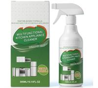 Fly Cloth leanse Kitchen Cleaner Spray, 300ml Multi-Purpose Enzyme Kitchen Appliance Cleaner Spray, Powerful Foam Degreaser for Oven Stove Range Hood (1Pcs (300ml))
