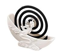 Fly Coil Stand | Chang'e Moon Shaped Portable Bowl | Spiral Incense Burner | for Patio Deck Balcony Lawn Camping Picnic Backyard Indoor Home Living Room