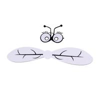 Fly Costume Wings - Realistic 1 | Transparent Mesh With Detailed Black Veining, Lightweight Flexible Wire Frame, Elastic Arm Straps For Secure Fit, 3D Life-Like Design; Perfect For Science Play