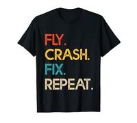 Fly Crash Fix Repeat T-Shirt