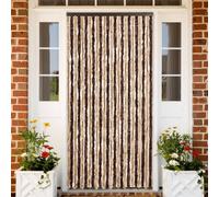Fly Curtain Beige Light Brown 100x230cm 100% Polypropylene Chenille Door Screens