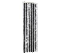 (grey and black, 56 x 200 cm) vidaXL Fly Curtain Door Curtain Fly Screen Fly Blind Insect Curtain Chenille