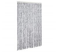 (white and grey, 118 x 220 cm) vidaXL Fly Curtain Door Curtain Fly Screen Fly Blind Insect Curtain Chenille