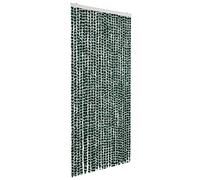 vidaXL Insect Curtain Home Decor Doorway Curtain Hanging Fly Insect Bug Mosquito Door Screen Blind Guard Green and White 100x220 cm Chenille