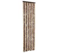 vidaXL Curtain for RV/Caravan - Soft Chenille Fly Door Screen - Multi-coloured, Adjustable 56x185 cm