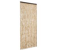 vidaXL Insect Curtain Removable Mosquito Door Screen Chenille Beige 100x220 cm