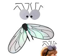 Fly | Cute and Animal Theme Eye Covering | Halloween Fly Costume Set | for Makeup Scenic Performance Cosplay Party Fair Festival Holiday Pride Garden Outdoor Indoor