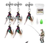 Fly DestRes: Handmade Trout & Catch Bait | Imitation Feathers Design, Lightweight Rig for Stream, Fisherman's Equipment for Lake and