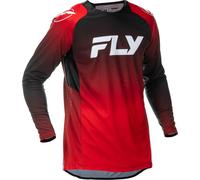 Fly Evo DST MX Jersey Red Black White Adult Motocross Off-Road Enduro