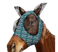Fly Face Cover with Ears,Stretchy Horse Fly Face Cover | Adjustable Breathable Equestrian Equipment Mane Opening Large Eyes Pet Supplies for Cob Foal Riding