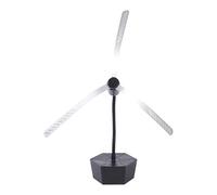 Fly Fan For Tables Rechargeable Food With Holographic Blades Mosquito Insect Repellent Leaf Keep Flies Away(USB Rechargeable)
