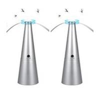 Fly Fans For outdoor Tables, 2 Pack, USB Or AA Batteries Powered, Fly RepellentsFan For Indoor, Portable Fliess With Soft Bladess Keeps Insectss Away, Repeller For Restaurant, BBQ, Parties