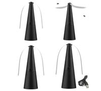 Fly Fans for Tables, 4PCS Portable Fly Repellents Fan, Electric Flys Deterrents Repellents Fan for Indoor Outdoor, USB Rechargeable Safety Repel Flying I-nsects Table Fans, fors Home Kitchen Supplies