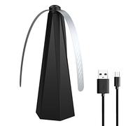 Fly Fans for Tables, Automatic Fly Repellent Fans Keeps Flies Away with Soft Blades, USB/Batteries Powered Portable Fly Fan with Hanging Hook for Indoors,Outdoors,BBQ, Picnic (USB Powered)