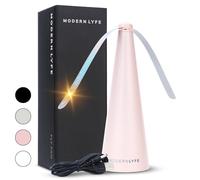 Fly Fans for Tables by Modern Lyfe - AA Battery & USB Powered - Fly Swatter Outdoor Camping Accessory Or for Food at Parties, Restaurants & Picnics, Bug Fan, Spinner Keeps Flies Away (1 Pack - Pink)