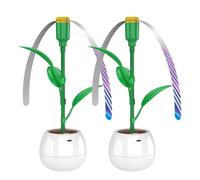 Fly Fans for Tables, Fly Repellent Fan for Outdoor & Indoor, USB or AA Batteries Powered, Portable Flies Fan with Soft Blades Keeps Insect Away, Repeller for Restaurant, BBQ, Party (2 Pack)