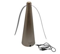 Fly Fans for Tables, Portable Fly Repellent Fan and Battery Plug-in Dual-USE Model with Soft Holographic Blades Bug Fan for Outdoor Tables for Outdoor Indoors, Party, Barbecues and Picnics, Gold