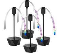 Fly Fans for Tables USB Rechargeable, Portable Fly Fan with Soft Blades, Electric Flys Repellent Fans Tabletop Insect Spinner Keep Flies Away from Food, Indoor Outdoor for BBQ Picnic Camping (4PCS)