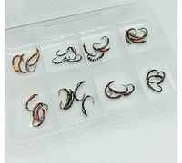 Fly Fishing 32 Epoxy Buzzers + FREE FLY BOX Size 10-14 Trout Flies UK #342,